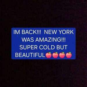 IM BACK!!¡   NEW YORK WAS BEAUTIFIL!!!